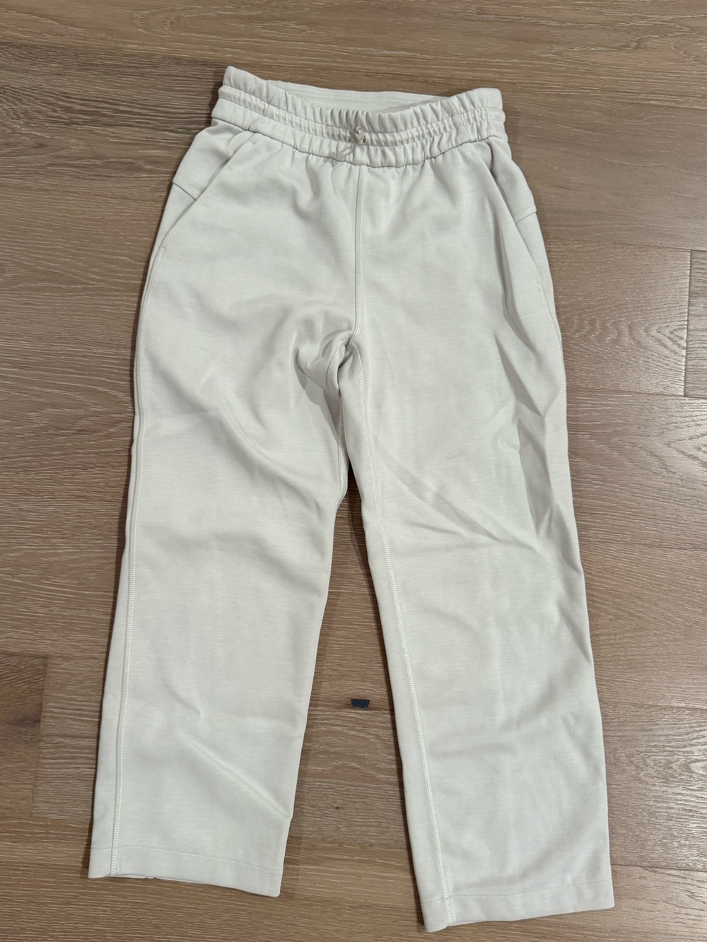 lululemon white wide-leg joggers